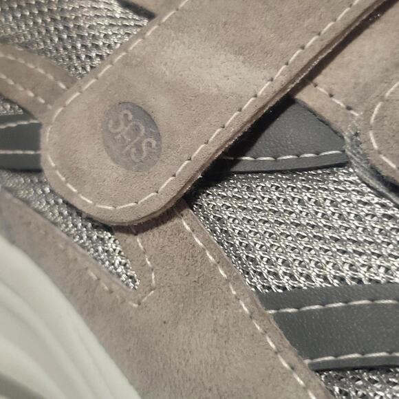 SAS Men's JV Mesh EZ Strap Sneaker Orthopedic Gray Adj Straps NWOB - Size 15 - Picture 6 of 9